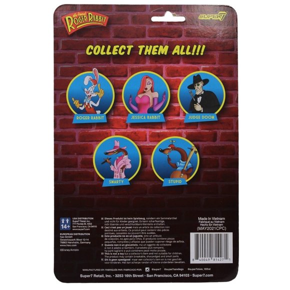 Super7 Judge Doom Smarty Stupid Who Framed Roger Rabbit Reaction Figure Lot New - Picture 4 of 4